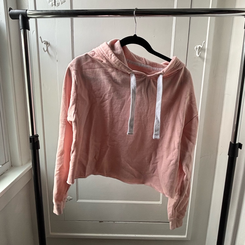 Reflex Pink Hoodie with White Accents